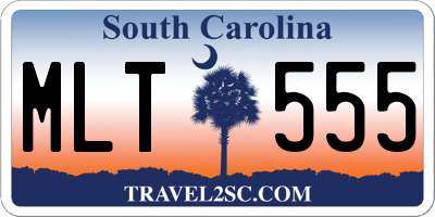 SC license plate MLT555
