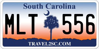 SC license plate MLT556