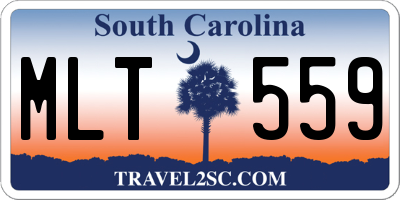 SC license plate MLT559
