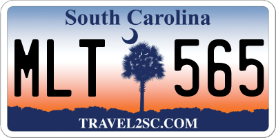 SC license plate MLT565