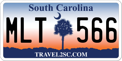 SC license plate MLT566