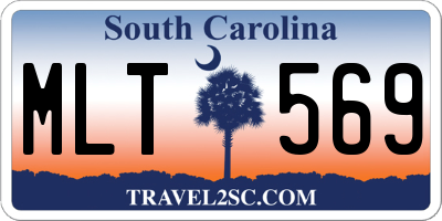 SC license plate MLT569