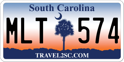 SC license plate MLT574