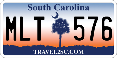SC license plate MLT576