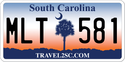SC license plate MLT581