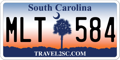 SC license plate MLT584