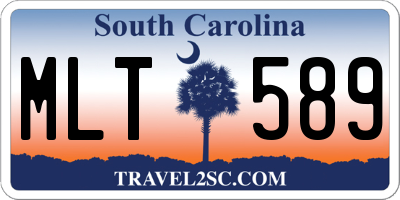 SC license plate MLT589