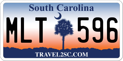 SC license plate MLT596