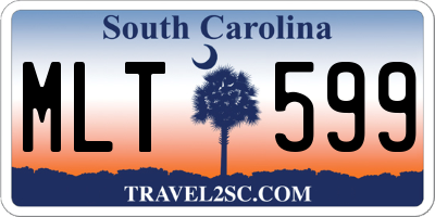 SC license plate MLT599