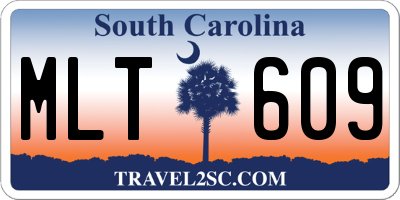 SC license plate MLT609