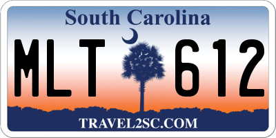 SC license plate MLT612