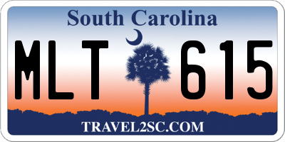 SC license plate MLT615