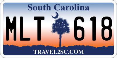 SC license plate MLT618