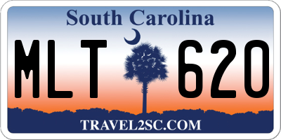 SC license plate MLT620