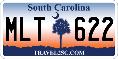 SC license plate MLT622