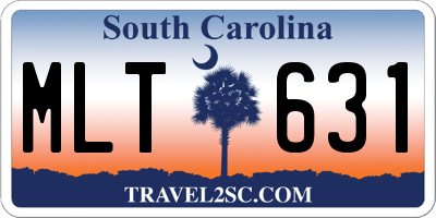 SC license plate MLT631