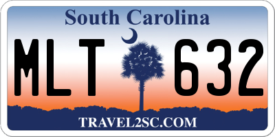 SC license plate MLT632