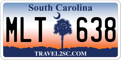 SC license plate MLT638