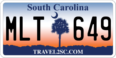 SC license plate MLT649