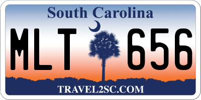SC license plate MLT656