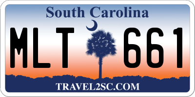 SC license plate MLT661