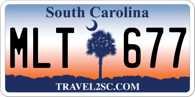 SC license plate MLT677