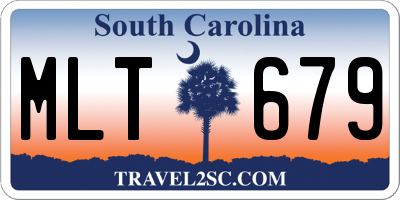 SC license plate MLT679