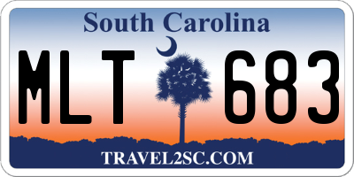 SC license plate MLT683