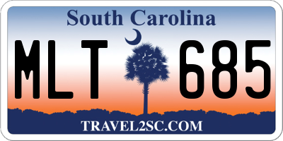 SC license plate MLT685