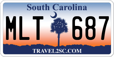 SC license plate MLT687