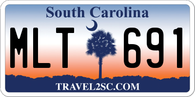 SC license plate MLT691