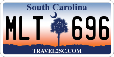 SC license plate MLT696