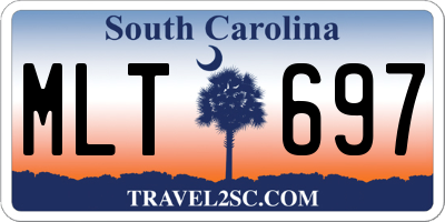 SC license plate MLT697