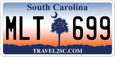 SC license plate MLT699