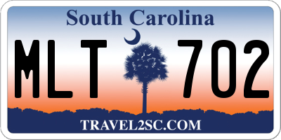 SC license plate MLT702