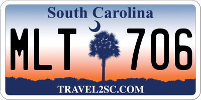 SC license plate MLT706