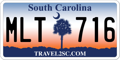 SC license plate MLT716