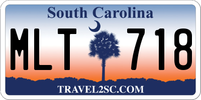 SC license plate MLT718