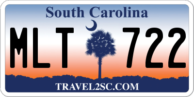 SC license plate MLT722