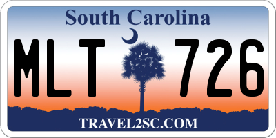 SC license plate MLT726