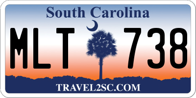 SC license plate MLT738