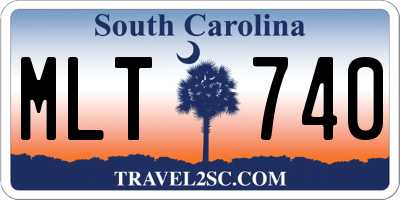 SC license plate MLT740