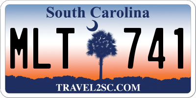 SC license plate MLT741