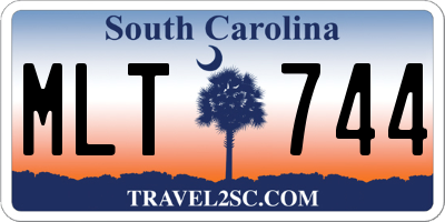 SC license plate MLT744