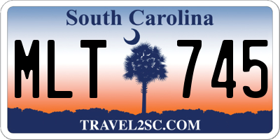 SC license plate MLT745