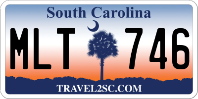 SC license plate MLT746