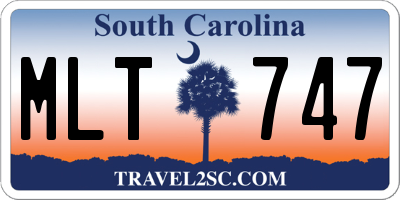 SC license plate MLT747
