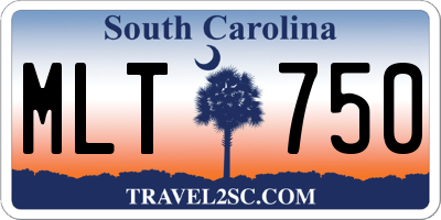 SC license plate MLT750