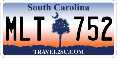 SC license plate MLT752