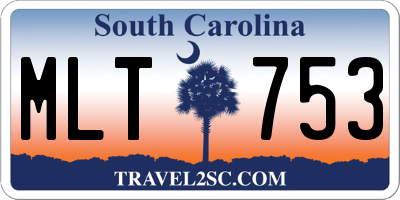 SC license plate MLT753